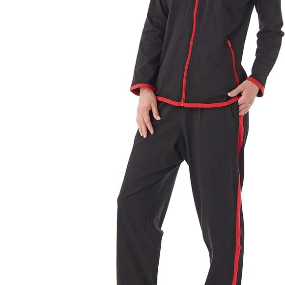 Relaxed Fit Women’s Sweatsuit Set - Soft Zip Jacket & Elastic Waist Pants - Picture 1 of 7